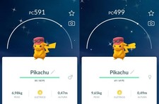 Shiny Pikachu Calem's Hat Pokemon Trade Go Registered Only