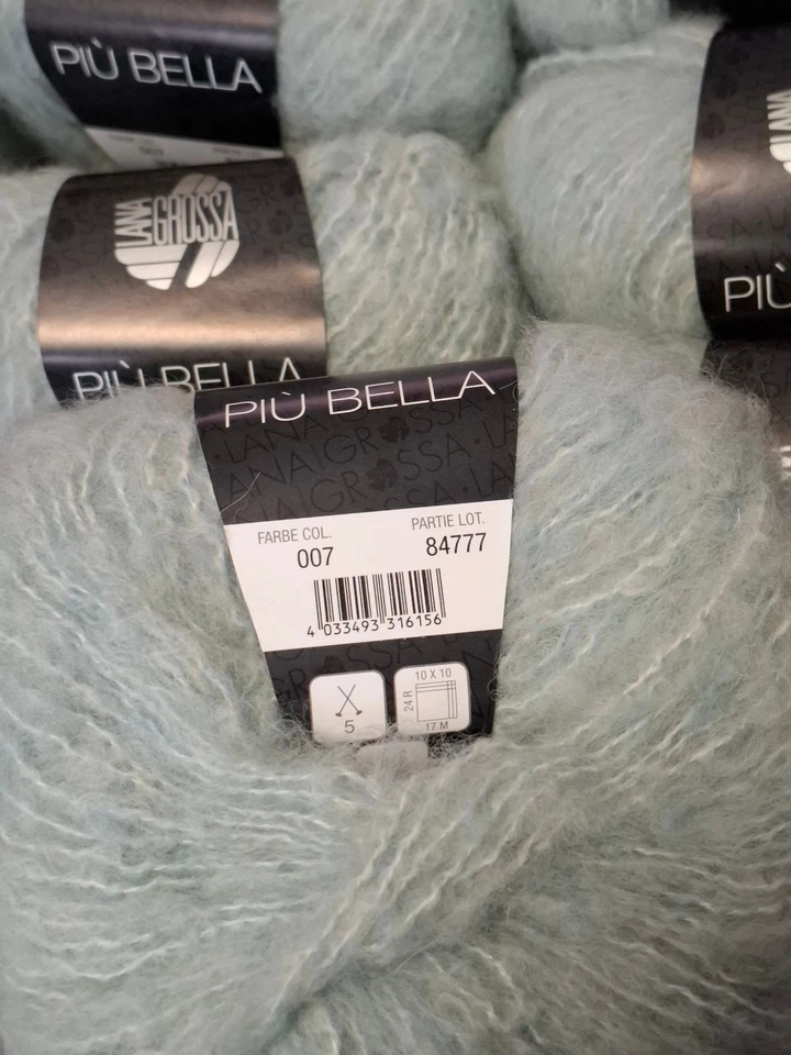 (260 €/kg): 25g LG PIÙ BELLA, Flausch, m. Kaschmir, Pt. 38566, Fb.007 mint #7848 - Bild 2 von 3