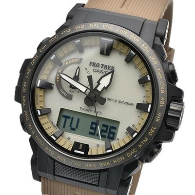 CASIO PRO TREK PRW-61LD メンズ腕時計 Buy Casio PRW-61LD-5JF Pro Trek Quartz Men's Watch Gray Dial Ana