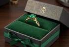 GENUINE 1.95 Cts EMERALD RING 10K SOLID YELLOW GOLD - Free Appraisal Service — photo 5