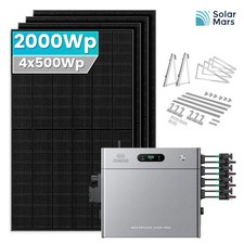 SolarMars Balkonkraftwerk 2000W mit Speicher ...