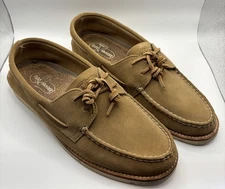Todd Snyder Boat Shoes Tan Suede Men's Size 11.5 Sperry Top-Sider Beige
