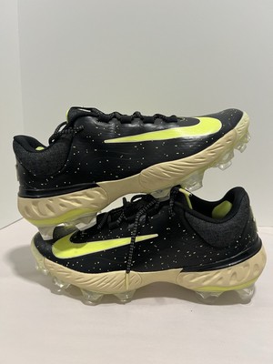 Men's Nike Alpha Huarache Elite 4 Low MCS Baseball Cleats Black