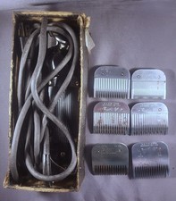 Restored OSTER Progienic MODEL 10 Barber Clippers - With 6 Extra Blades