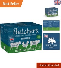 24 x 400g Tripe Loaf Dog Food Tins - Grain Free, Nutritious Pate for All Breeds 4.17 per kilo