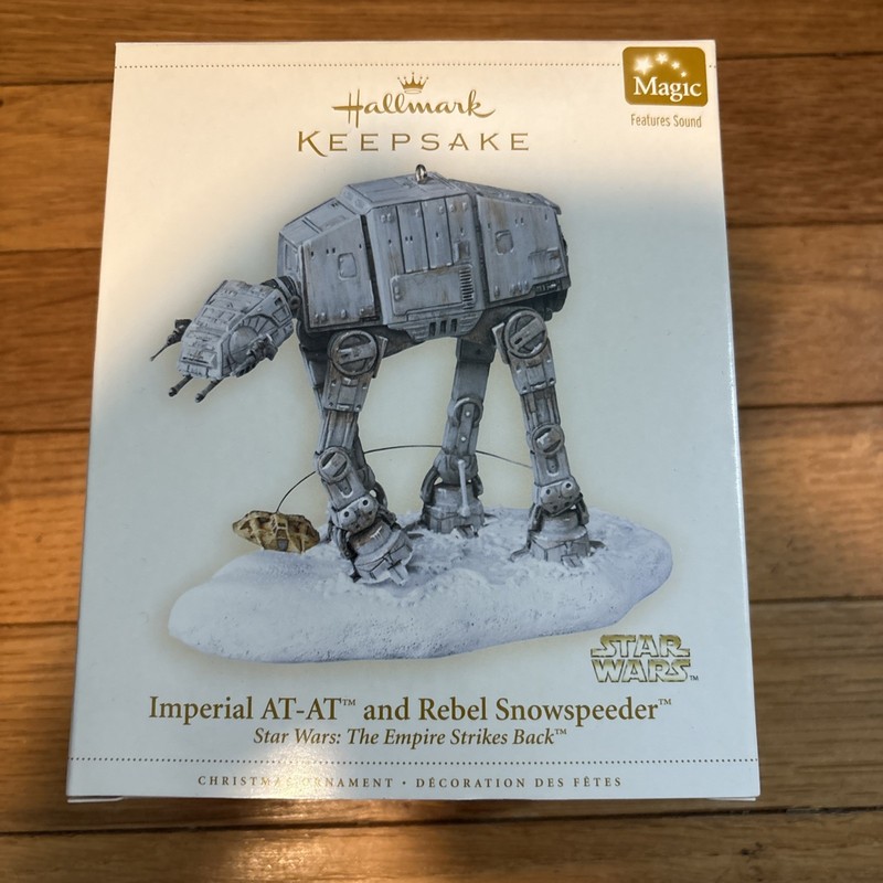 Hallmark QXI6193 Imperial AT-AT and Rebel Ornament