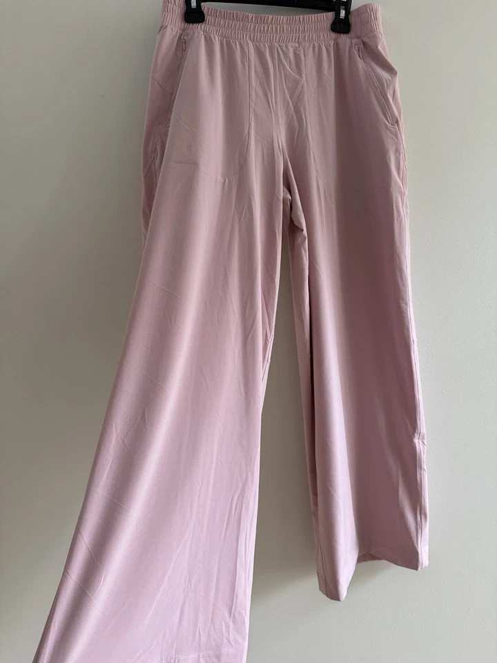 Pantalón LULULEMON Swift tiro medio forrado pierna ancha nuevo sin etiquetas, rosa, talla 10 Foto 2 de 4