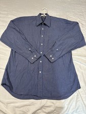 Vtg Christian Dior Chemise Dress Shirt Mens 15.5 34/35 Single Stitch Cotton GUC