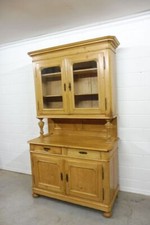 Antiker Küchenschrank Buffet Vitrine Schrank um 1880 Weichholz