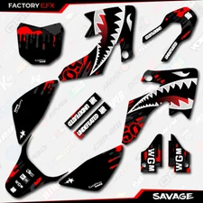 Black & Red Camo Savage Racing Graphics kit Fits 13-25 Honda Crf50 CRF 50 Decal