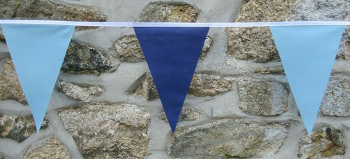 Sky Blue Triangular Coloured Flag Polyester Bunting - Premium Quality - Picture 12 of 41
