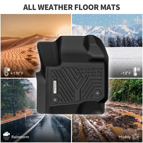 YITAMOTOR Floor Mats Liner for 2013-2018 Ram 1500 3500 Crew Cab 19-24 Classic - Picture 8 of 9