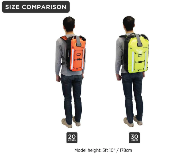 OverBoard ProVis Waterproof Backpack 30 Litres, 1 x ProVis Waterproof