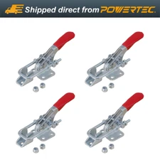 POWERTEC 400 lb Holding Capacity Latch-Action Toggle Clamp 323 w/Threaded U Bolt