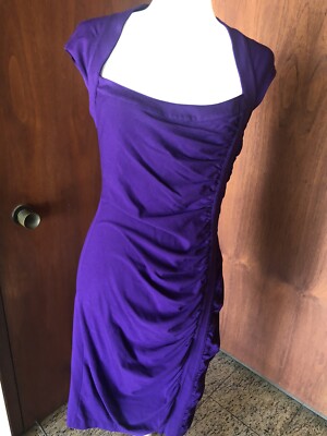 Cache Womens purple dress vintage size 8 | eBay