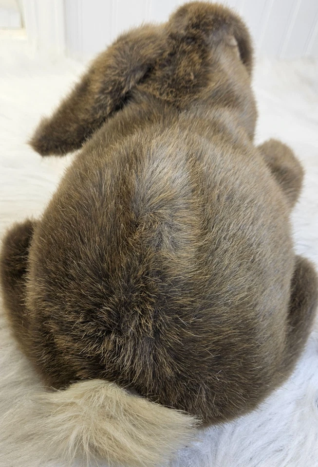 Dakin Bunny Rabbit Hand Puppet Brown Fuzzy Plush Stuffed Animal 15" Vintage 1985 - Image 3 of 4