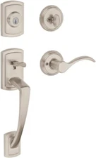 Baldwin Nautica Satin Nickel Front Entry Door Smartkey Handleset Lock