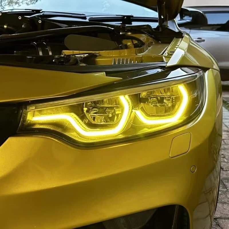 Yellow Angel Eyes DRL Adaptive LED Boards For BMW F80 M3 M4 F32 F86 F36 ...