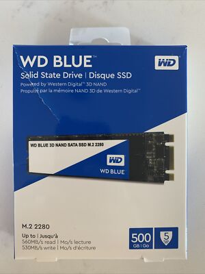 Western Digital Blue 3D NAND 500GB Internal (WDS500G2B0B) SSD