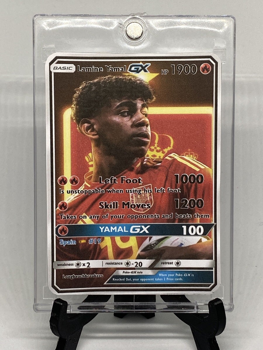 Lamine Yamal Pokémon Card Full Art Barcelona Spain | eBay