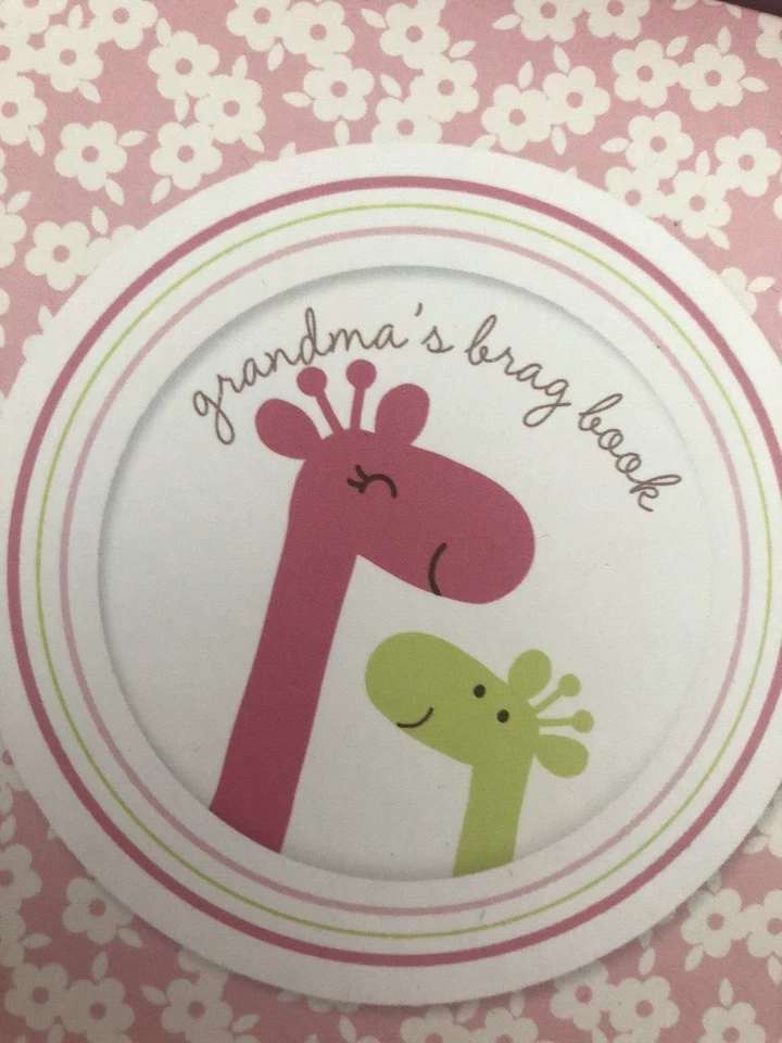 NIB Vtg 2010 Gibson CARTERS BRAG BOOK SET Pink GRANDMAS ALBUM + KEYCHAIN Mini - Image 2 of 4