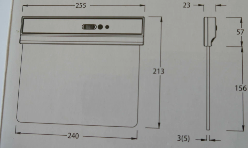 WC Leuchtschild Notbeleuchtung Schild LED Fluchtwegleuchte Notleuchte - Bild 2 von 2
