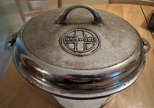 Vintage GRISWOLD Cast Iron No. 9 Dutch Oven 1279 Tite-Top Self Basting Lid 1278