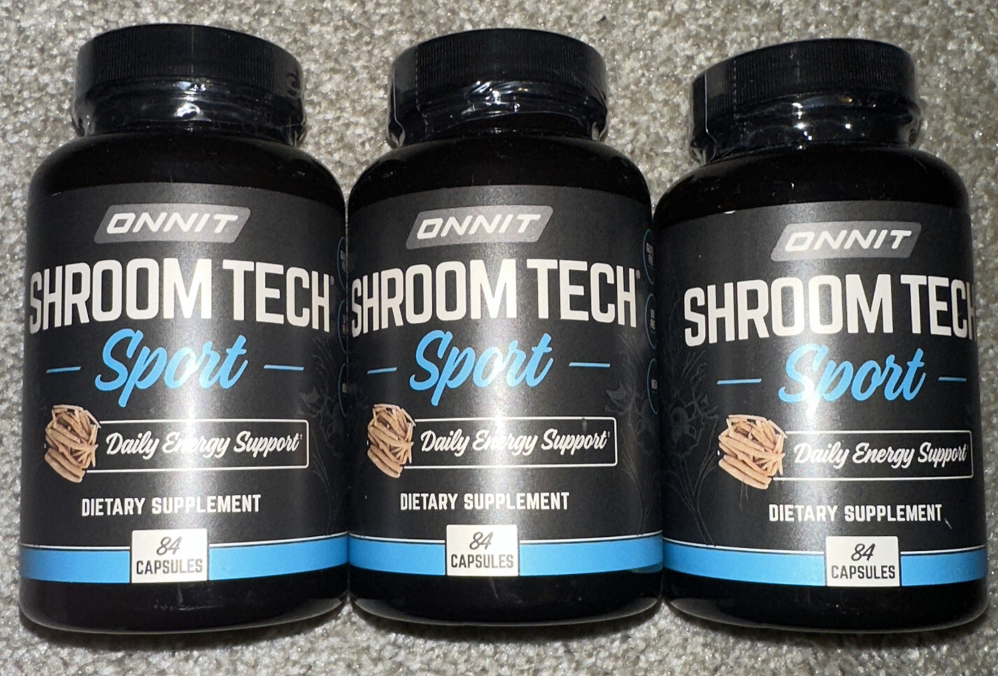 THREE Onnit Labs Shroom Tech 84 Each - 252 Capsules Energy Mushroom Total NEW!