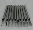 New Hot Sell 10PCS 105mm Extra Long Stainless Steel Tattoo Tips Kit Set Supply
