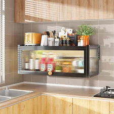 NEW Kitchen Bathroom Wall Cabinet Hanging Storage Cabinet With Flip-up Door US