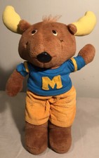 Vintage Get Along Gang Montgomery Moose 14" Plush Toy 1984 Tomy Cartoons