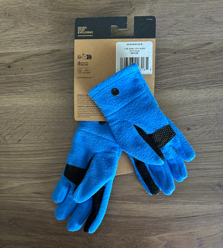 ⭐️NWT⭐️ The North Face Boys Denali Etip Insulated Gloves Sz M