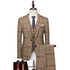 2025 Men's Suit One suit  Vest  Trousers Wedding Business Three-piece Set