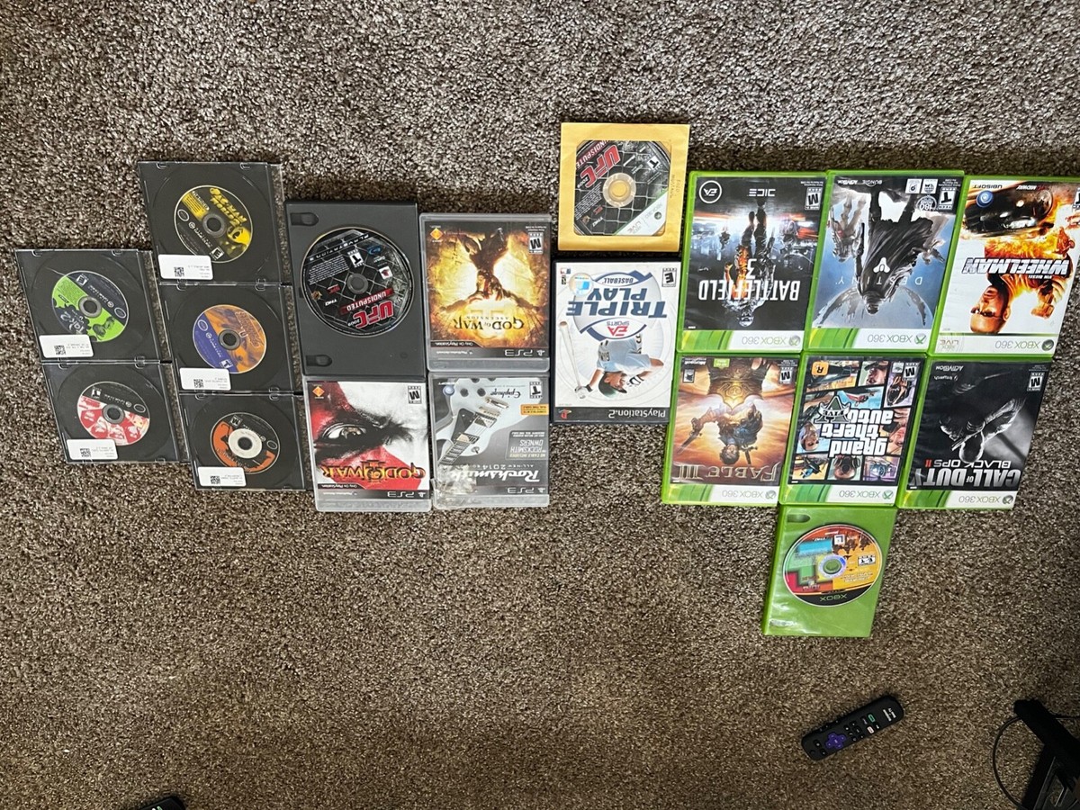 gamecube, xbox, and playstation games