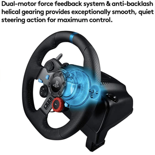 Logitech Dual Motor Feedback Driving Force G29 Gaming Racing Wheel NEW  PS4/3 &PC