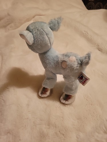 Ganz Plush Stuffed Deer Winter Fawn Blue & Silver 8" Long & Tall - Picture 3 of 5