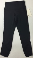 Lululemon Women Wunder Under Crop HR  23 Scp LW6BF1S Black Size 6