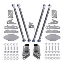 Weld On Parallel 4 Link Suspension Kit for Classic Car Air Ride Pan Hard Bar 24"