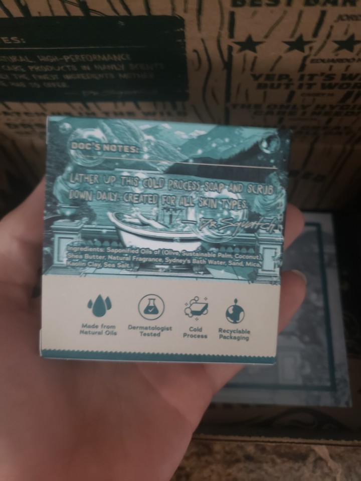 Dr. Squatch x Sydney Sweeney Bathwater Bliss Soap BAR IN HAND | eBay