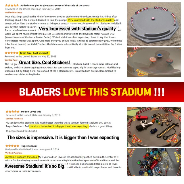 Toymeca Decagon Battling Tops Stadium 