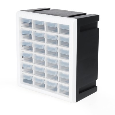 Craft Cabinet Storage, Hardware Storage Organizer, 24 Drawer Plastic Parts Ca...