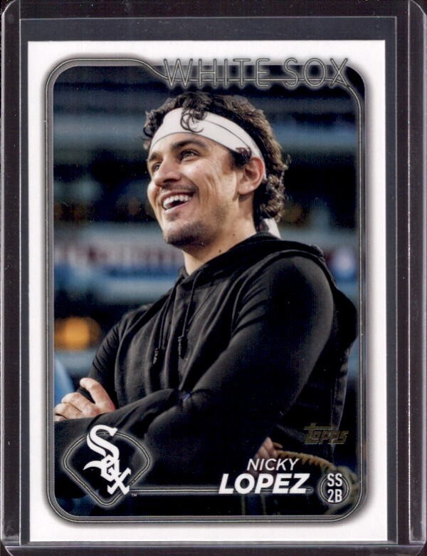 NICKY LOPEZ 2024 Topps Series 2 Golden Mirror Variation Short Print SSP #687