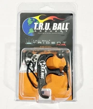 Tru Ball Trident Flex 3 Finger Aluminum Release - Black - Medium (TRDF-BK-M)