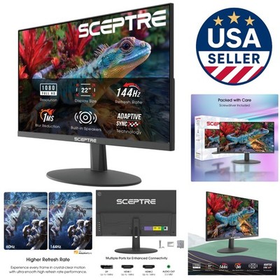 FHD 1080p 22-Inch Gaming Monitor - 144Hz Refresh Rate with Eye Care Technology