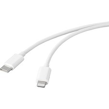 Basetech USB-Kabel USB 2.0 USB-C® Stecker, Apple Lightning Stecker 1.00 m Weiß