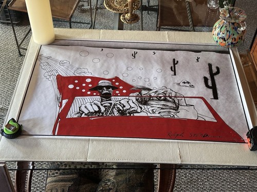 Póster artístico The Savage Journey de Ralph Steadman 2005 vintage 23 x 35