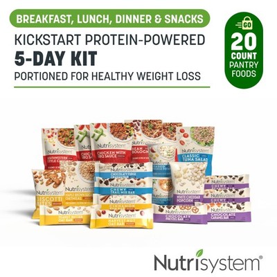 Nutrisystem Kickstart Protein-Powered 5-Day Weight Loss Meals Variety Kit, 20 Ct