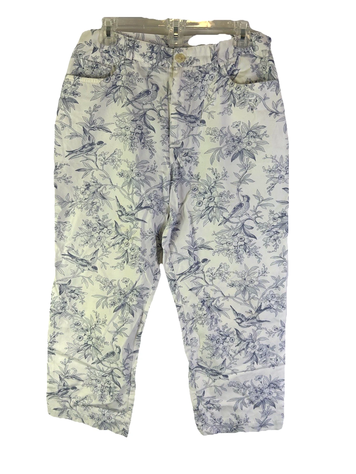 Lauren Ralph Lauren Womens 12 Petite Cotton Floral Cropped Capri Pants