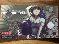 Official Naruto CCG Hinata Hyuga Student Tournament Playmat Rare Hard To Find!!!