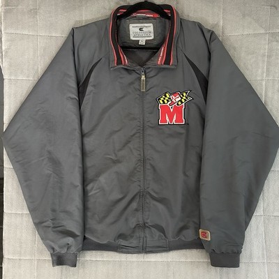 Colosseum Maryland Terrapins Jacket Mens L Full Zip Grey NCAA College Football